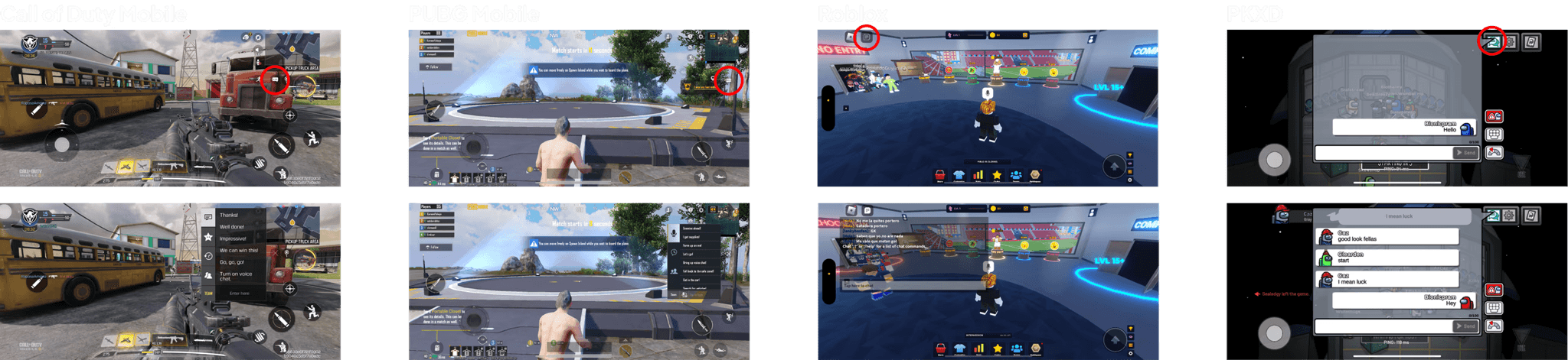 Mobile in-game interface audit